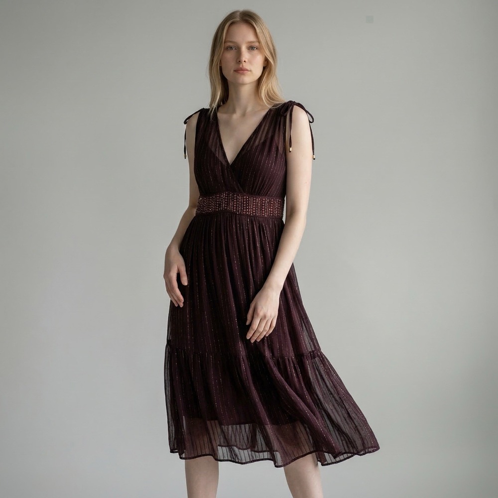 NWT Anthropologie Annecy Midi Dress‎  Sz 10